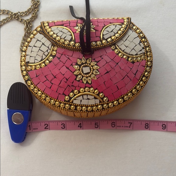 Pink and Gold Mosaic Women's Bag- by LULU - Picture 9 of 13